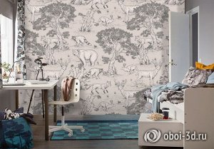 3D Фотообои «Лесные забавы»
