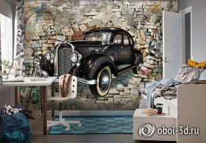 3D Фотообои «Ретро автомобиль»