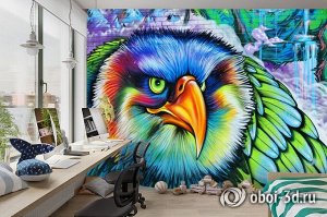 3D Фотообои «Хищный орел»