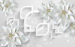 Фотообои Белоснежные фарфоровые цветы