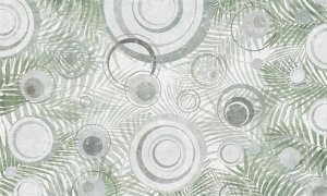 3D Фотообои «Парящие круги»