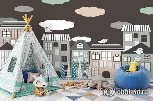 3D Фотообои «Европейский городок»