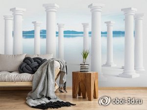 3D Фотообои «Абстракция с колоннами»