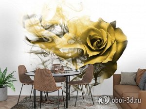 3D Фотообои «Солнечная роза»