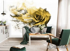 3D Фотообои «Солнечная роза»