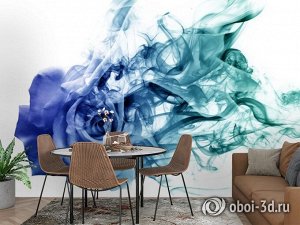 3D Фотообои «Роза в небесной дымке»