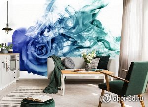 3D Фотообои «Роза в небесной дымке»