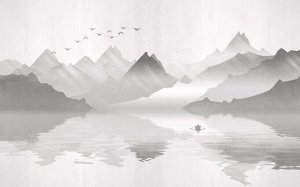 Фотообои Туманное озеро