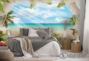 Design Studio 3D 3D Фотообои «Мостик на пляже»