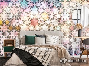 3D Фотообои «Сказочный витраж»