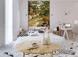 Design Studio 3D 3D Фотообои «Дорожка под виноградной лозой»