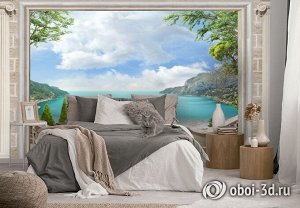 Design Studio 3D 3D Фотообои «Лестница ведущая к океану»