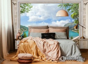 Design Studio 3D 3D Фотообои «Лестница ведущая к океану»