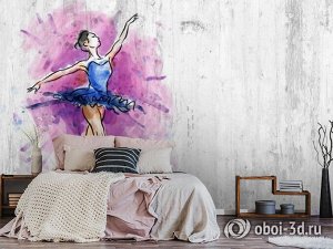 3D Фотообои «Балерина»