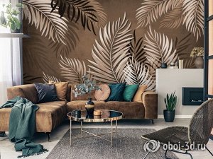 3D Фотообои «Тропические ветви»