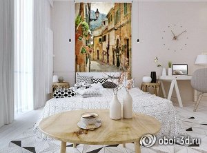 Design Studio 3D 3D Фотообои  «Фреска итальянские улочки»