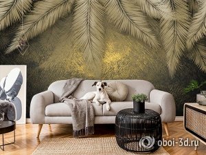 3D Фотообои «Пальмы на закате»