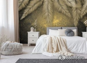 3D Фотообои «Пальмы на закате»