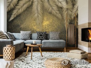 3D Фотообои «Пальмы на закате»