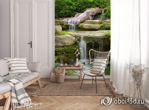 3D Фотообои «Уютный водопад»