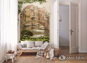 3D Фотообои «Венецианский дворик 1»