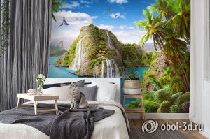 3D Фотообои «Лазурный оазис»