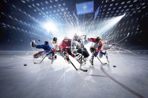 3D Фотообои «Хоккей!»