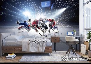 3D Фотообои «Хоккей!»