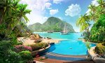 3D Фотообои «Курортный островок»