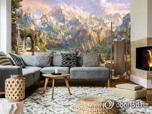 Design Studio 3D 3D Фотообои «Горная долина»