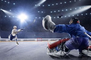 3D Фотообои «Хоккейный вратарь»