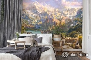 Design Studio 3D 3D Фотообои «Горная долина»