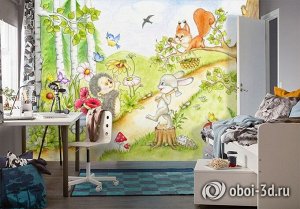 Design Studio 3D 3D Фотообои «Милые зверюшки»