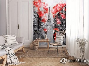 3D Фотообои «Париж - город любви»