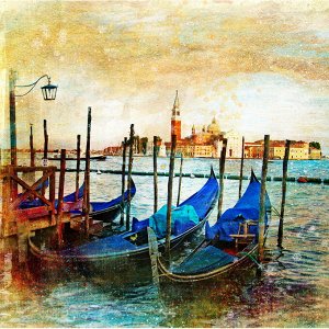 3D Фотообои  «Фреска Венеция»