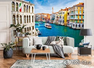 3D Фотообои  "Венеция: канал Ла-Джудекка"