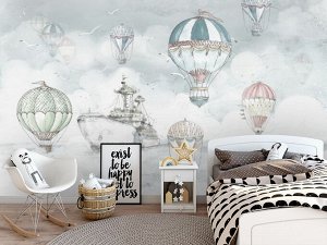 Фотообои детские с воздушными шарами»