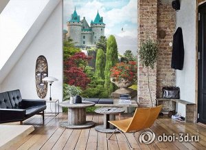 3D Фотообои «Загадочный замок»