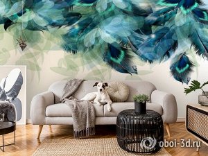 3D Фотообои «Ниспадающая легкость».
