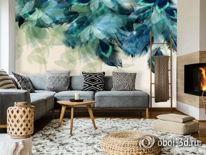 3D Фотообои «Ниспадающая легкость».