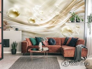 3D Фотообои «Жемчужины в невесомости»