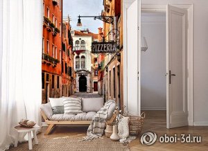 3D Фотообои «Венецианская улочка»