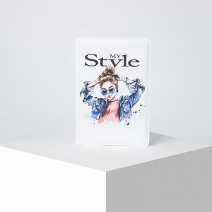 Обложка для паспорта, цвет белый, «Style»