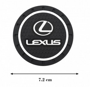 Силиконовые подстаканники в авто с логотипом Lexus