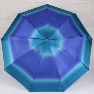 Зонт полуавтоматический «Градиент», 3 сложения, 9 спиц, R = 49 см, цвет МИКС