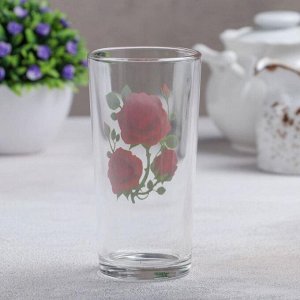 Набор стаканов «Алая роза», 230 мл, 3 шт