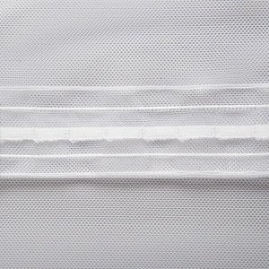 Штора тюль с вышивкой 121604 V 5165 (шторная лента) 300х280 см, белый, пэ 100%