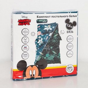 КПБ 1,5 сп Neon Series, "Mickey", Микки Маус, 143*215 см, 150*214 см, 50*70 см -1 шт, бязь 4948399
