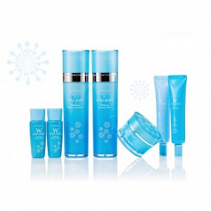 Enough W Collagen Whitening Premium Skin Care 5set  Набор осветляющих средств для лица с коллагеном