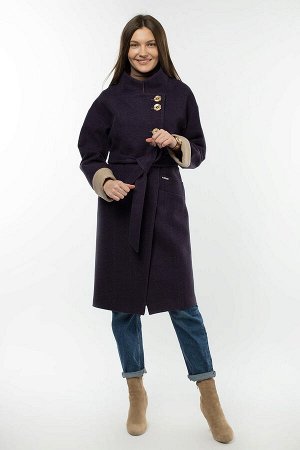 01-07290 Пальто женское демисезонное (пояс)